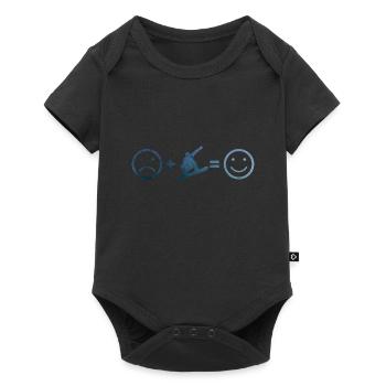 Snowboard Snowboarder Men Snowboarding Wintersp - Baby Premium short-sleeve bodysuit - black - Front