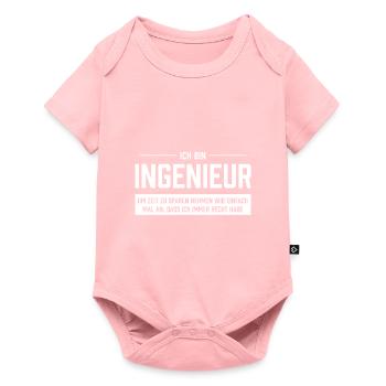 Ich bin Ingenieur - Baby Premium Kurzarmbody - Rosa - Vorne