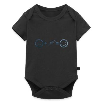 Blechbläser Jazz Posaune Damen Trombone - Baby Premium Kurzarmbody - Schwarz - Vorne