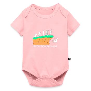 Evolution Smombie - Smartphone - Baby Premium short-sleeve bodysuit - rose - Front