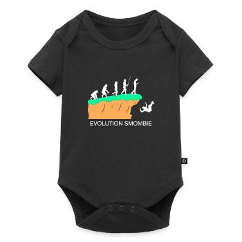 Evolution Smombie - Smartphone - Baby Premium short-sleeve bodysuit - black - Front