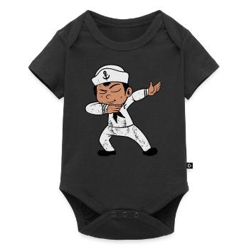 Rétro Vintage Grunge Dabbing Dab Sailor - Body à manches courtes Premium Bébé - noir - Devant