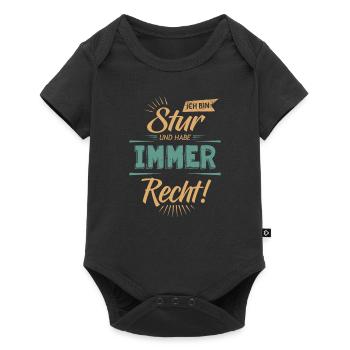Sturkopf - Ich habe immer Recht - Baby Premium Kurzarmbody - Schwarz - Vorne