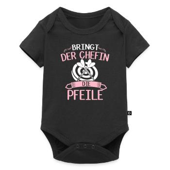 Darts women gift boss dartboard arrow - Baby Premium short-sleeve bodysuit - black - Front