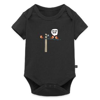 Vögel Spruch Lustig Der Hat WLAN Vogel Spatzen - Baby Premium Kurzarmbody - Schwarz - Vorne