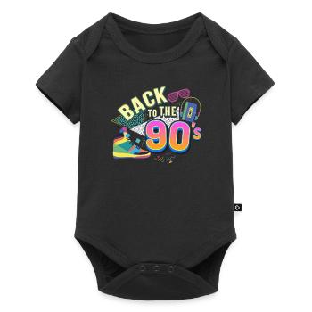Retour aux années 90 - Body à manches courtes Premium Bébé - noir - Devant