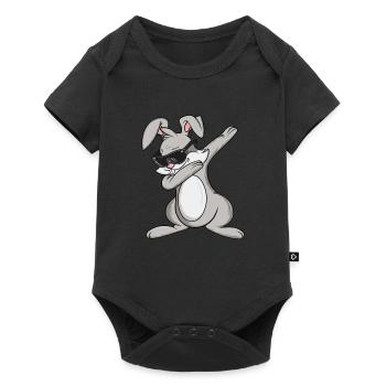 Dabbing lapin lunettes de soleil Lapin de Pâques Cool Cadeau - Body à manches courtes Premium Bébé - noir - Devant