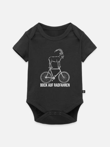 Bock auf Radfahren Fahrrad Rennrad MTB Radfahrer - Baby Premium Kurzarmbody - Schwarz