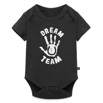Dream Team Pferd Mensch Partner Pferdeliebhaber - Baby Premium Kurzarmbody - Schwarz - Vorne