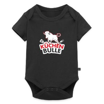 Küchenbulle Koch Küche Essen Koch Beruf - Baby Premium Kurzarmbody - Schwarz - Vorne