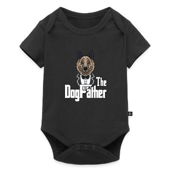 The Dogfather Shepherd Dogs Papa Fête des pères - Body à manches courtes Premium Bébé - noir - Devant