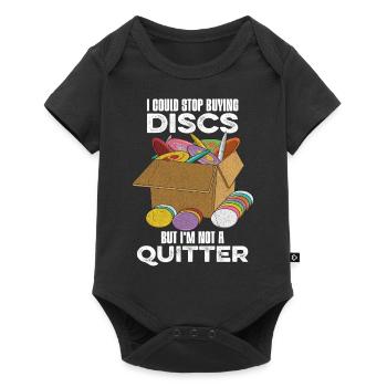 Throwing sports saying for a disc golf fan - Baby Premium short-sleeve bodysuit - black - Front