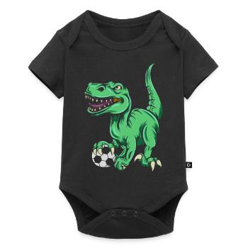 T-Rex Dinosaur Trex Dino Football - Baby Premium short-sleeve bodysuit - black - Front
