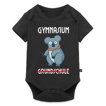 Gymnasium Grundschulabschluss - Baby Premium Kurzarmbody - Schwarz - Vorne