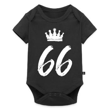 66 Couronne numérique - Body à manches courtes Premium Bébé - noir - Devant