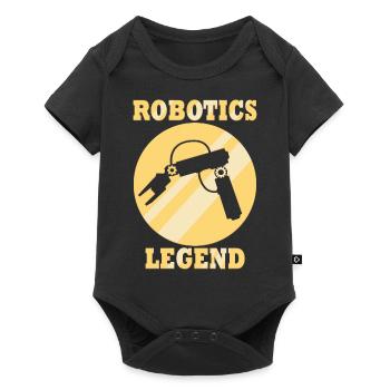 Robotic Funny Quote Engineering Mechanic - Baby Premium short-sleeve bodysuit - black - Front