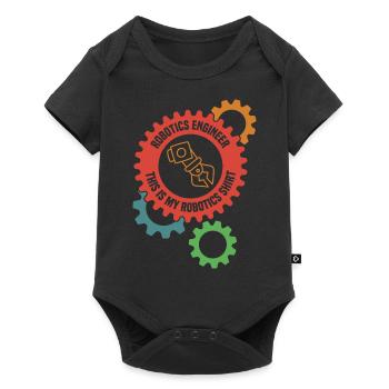 Robotics Engineering Mechanics Electronic - Baby Premium short-sleeve bodysuit - black - Front
