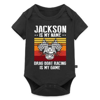 Speedboat Racing Design for Racing Boaters - Baby Premium short-sleeve bodysuit - black - Front