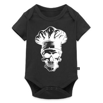Skeleton Cook - Baby Premium short-sleeve bodysuit - black - Front