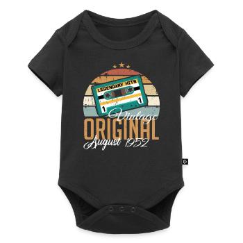 Août 1952 Jubilé 1952 Légendes Août - Body à manches courtes Premium Bébé - noir - Devant