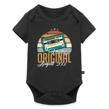 Août 2001 Jubilé 2001 Légendes Août - Body à manches courtes Premium Bébé - noir - Devant