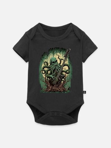Cthulhu-Felsen - Baby Premium Kurzarmbody - Schwarz