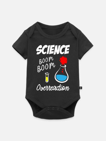 Science Overreaction - Baby Premium Kurzarmbody - Schwarz