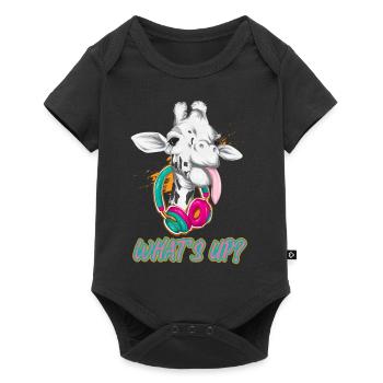 Giraffe - Baby Premium short-sleeve bodysuit - black - Front