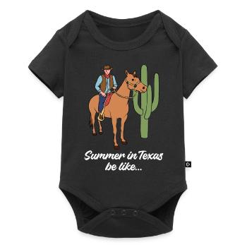 Texas Weather Summer Design for Proud Texans - Baby Premium short-sleeve bodysuit - black - Front