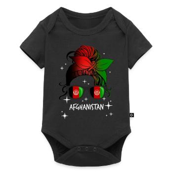 Afghanistan - Baby Premium Kurzarmbody - Schwarz - Vorne