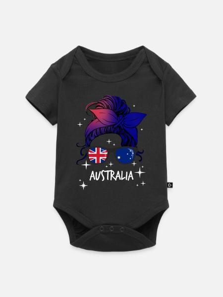Australien - Baby Premium Kurzarmbody - Schwarz