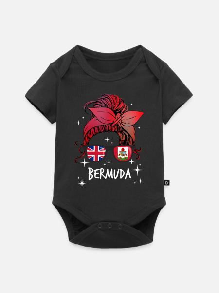 Bermuda - Baby Premium Kurzarmbody - Schwarz