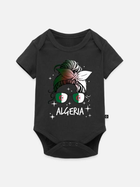 Algerien - Baby Premium Kurzarmbody - Schwarz