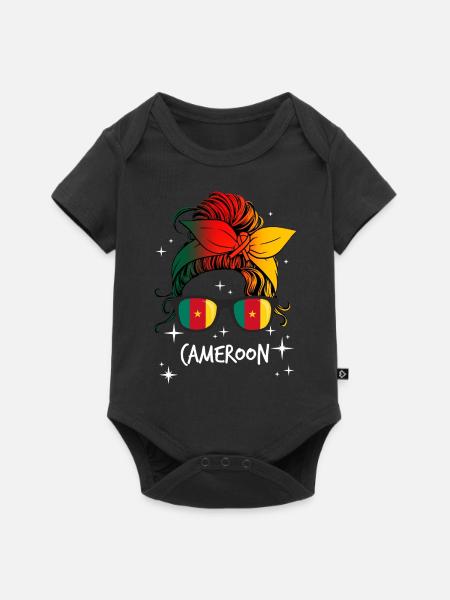 Cameroun - Body à manches courtes Premium Bébé - noir