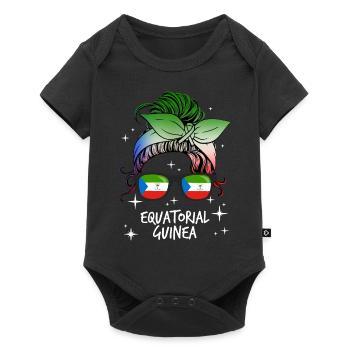 Guinée équatoriale - Body à manches courtes Premium Bébé - noir - Devant
