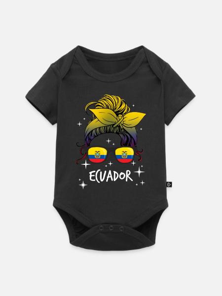 Ecuador - Baby Premium Kurzarmbody - Schwarz