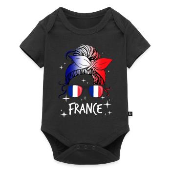 France - Baby Premium short-sleeve bodysuit - black - Front