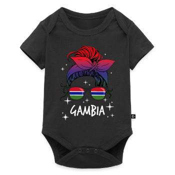 Gambie - Body à manches courtes Premium Bébé - noir - Devant