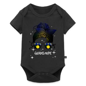 Guadeloupe - Body à manches courtes Premium Bébé - noir - Devant