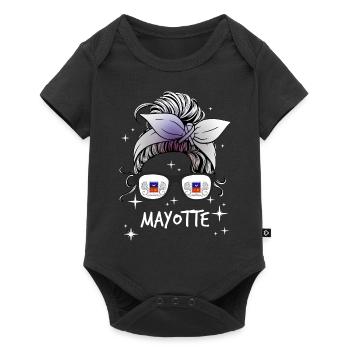 Mayotte - Baby Premium short-sleeve bodysuit - black - Front