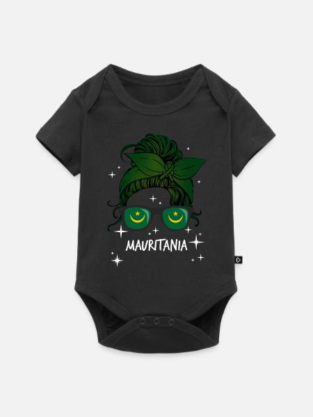 Mauretanien - Baby Premium Kurzarmbody - Schwarz