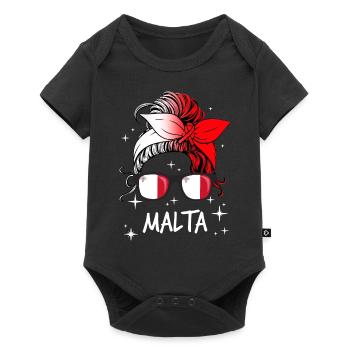 Malta - Baby Premium short-sleeve bodysuit - black - Front