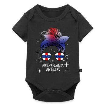 Netherlands Antilles - Baby Premium short-sleeve bodysuit - black - Front