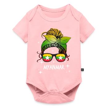Myanmar - Baby Premium short-sleeve bodysuit - rose - Front