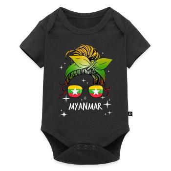 Myanmar - Body à manches courtes Premium Bébé - noir - Devant