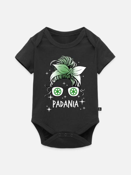 Padanien - Baby Premium Kurzarmbody - Schwarz