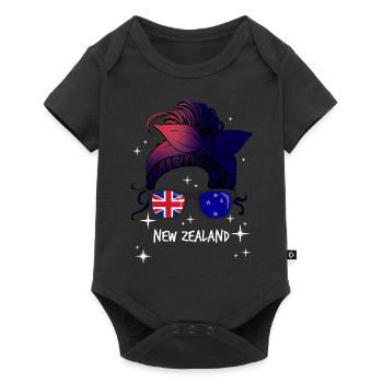 Nouvelle Zélande - Body à manches courtes Premium Bébé - noir - Devant