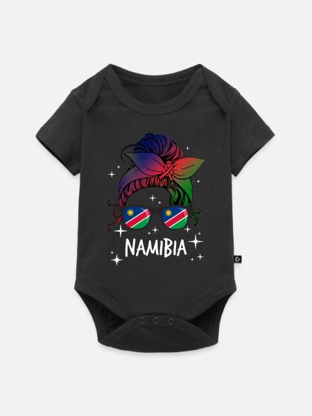 Namibia - Baby Premium Kurzarmbody - Schwarz