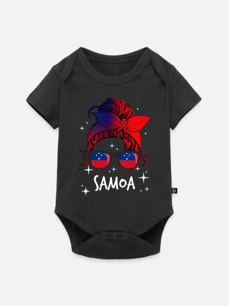 Samoa - Baby Premium Kurzarmbody - Schwarz