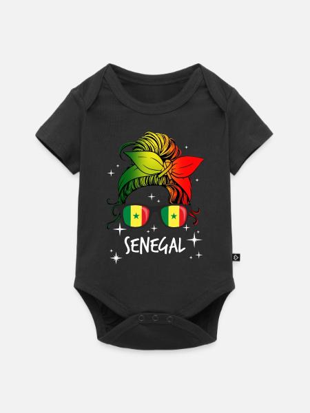Sénégal - Body à manches courtes Premium Bébé - noir